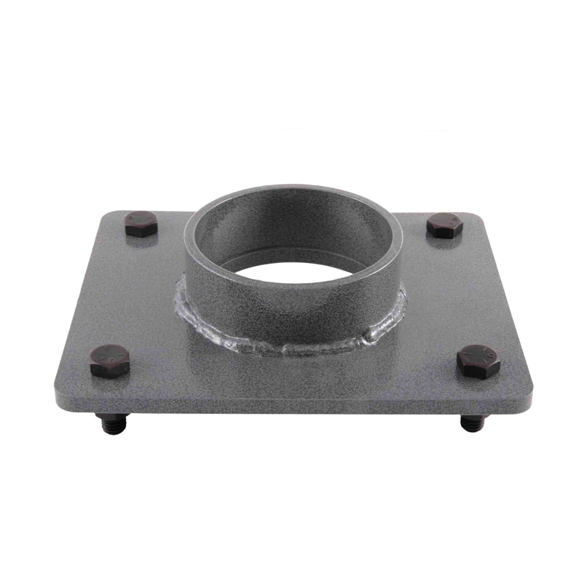 Square pedestal adapter mounting plates for hand-dug wells
