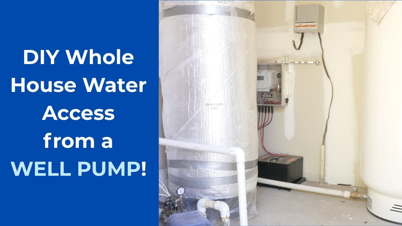 Connect a Hand Well Pump to House Plumbing - DIY Whole House Water Backup
