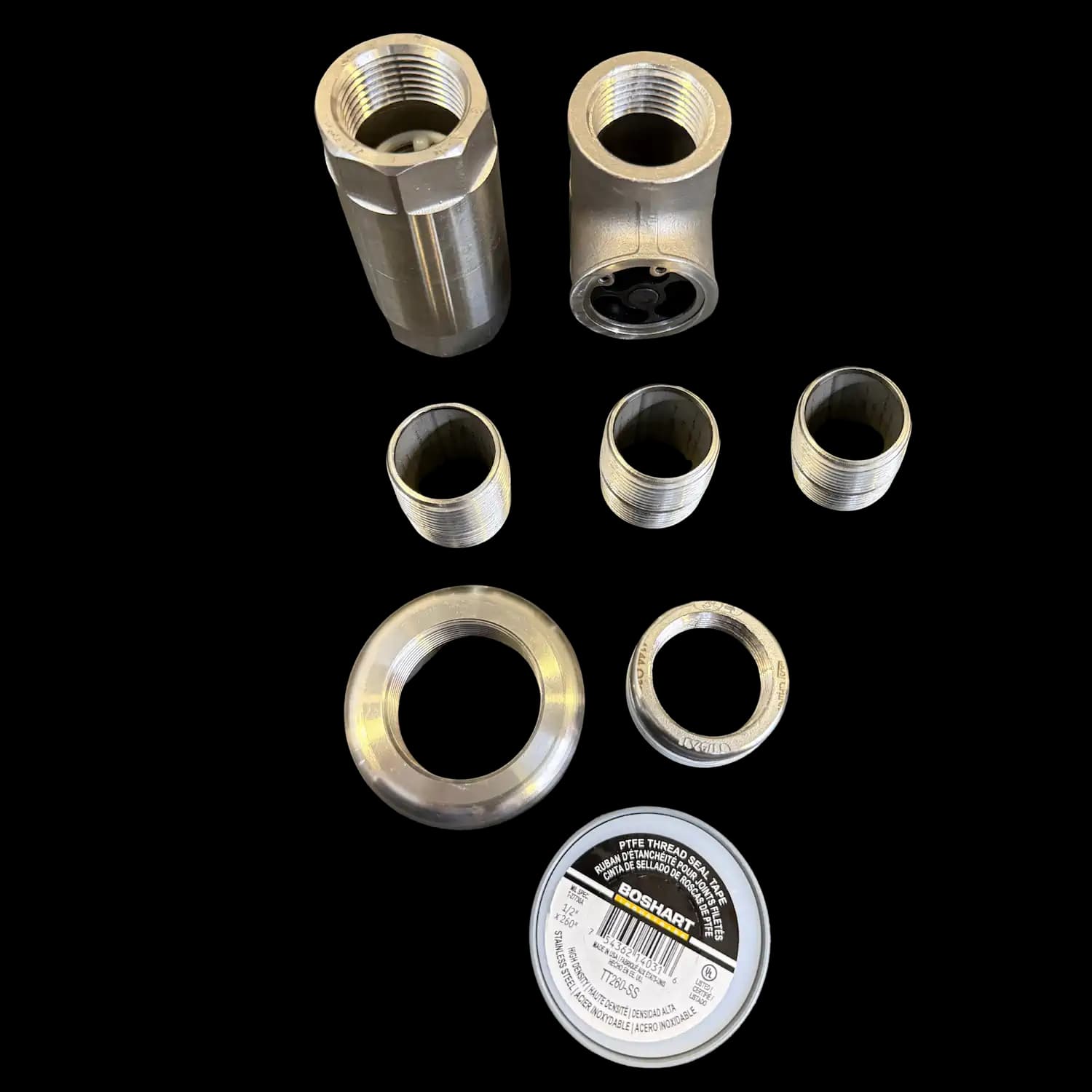 Valve and Adapter Assembly for 3" Solar Submersible Connection to 200CA - Main Image
